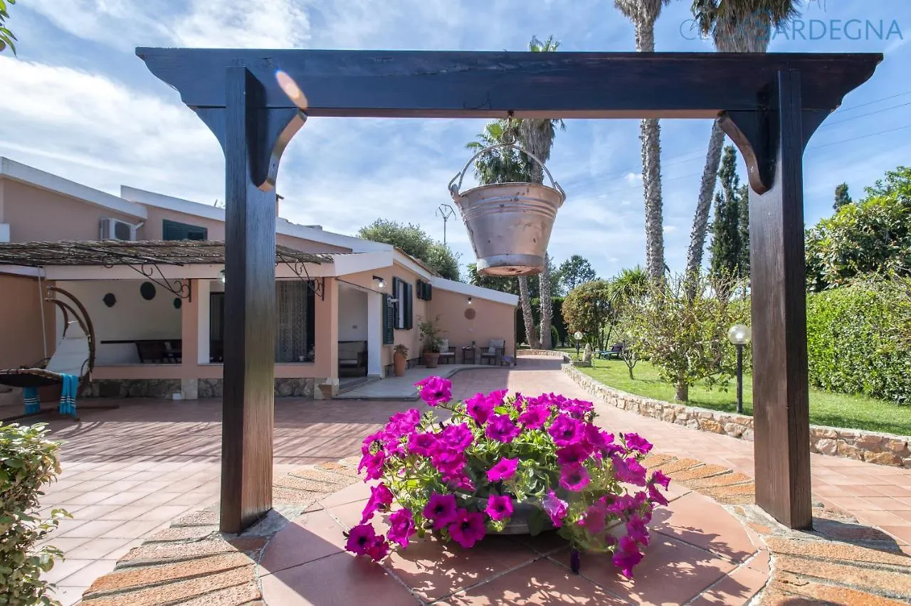 Alghero Villa Galatea Con Giardino Per 8 Persone Vicino Alla Spiaggia Con 4 Camere 0*,