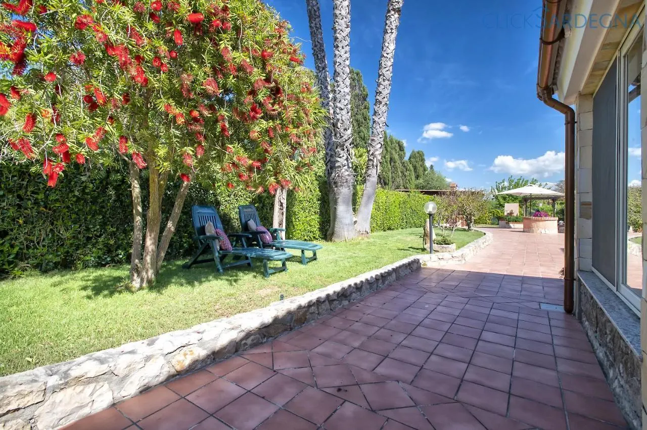 Alghero Villa Galatea Con Giardino Per 8 Persone Vicino Alla Spiaggia Con 4 Camere Itália
