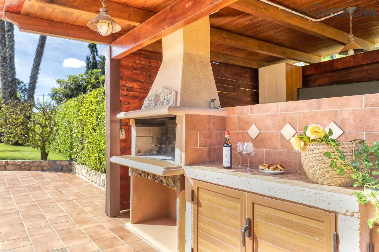 Alghero Villa Galatea Con Giardino Per 8 Persone Vicino Alla Spiaggia Con 4 Camere